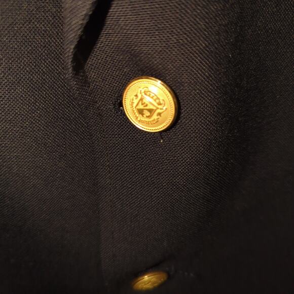 Wimbledon Racquet Club 44R Navy Blazer Men's Gold Button Ivy Preppy USA Made - Picture 7 of 11